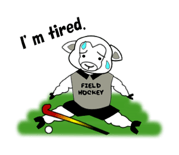 Sticker of Field Hockey Animals sticker #6802981
