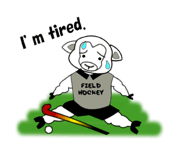 Sticker of Field Hockey Animals sticker #6802981