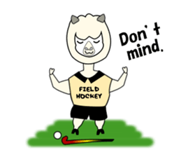 Sticker of Field Hockey Animals sticker #6802983