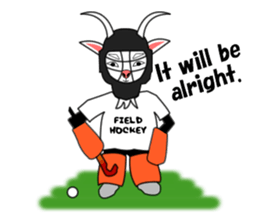 Sticker of Field Hockey Animals sticker #6802985