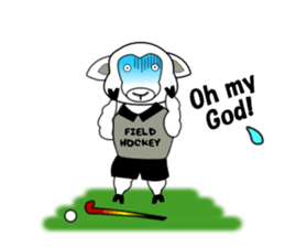 Sticker of Field Hockey Animals sticker #6802987