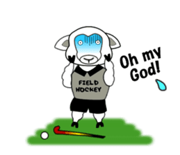 Sticker of Field Hockey Animals sticker #6802987