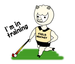 Sticker of Field Hockey Animals sticker #6802989