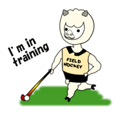 Sticker of Field Hockey Animals sticker #6802989