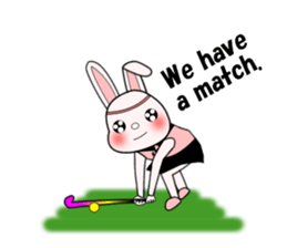 Sticker of Field Hockey Animals sticker #6802990