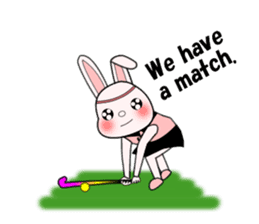 Sticker of Field Hockey Animals sticker #6802990