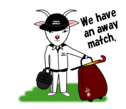 Sticker of Field Hockey Animals sticker #6802991