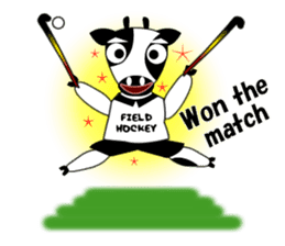 Sticker of Field Hockey Animals sticker #6802992