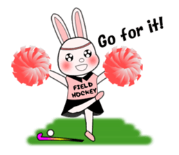 Sticker of Field Hockey Animals sticker #6802996