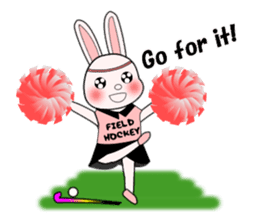 Sticker of Field Hockey Animals sticker #6802996