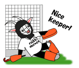 Sticker of Field Hockey Animals sticker #6802997