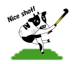 Sticker of Field Hockey Animals sticker #6802998