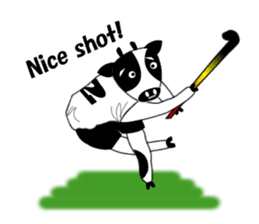 Sticker of Field Hockey Animals sticker #6802998