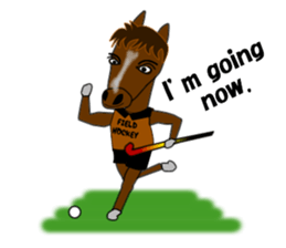 Sticker of Field Hockey Animals sticker #6803003