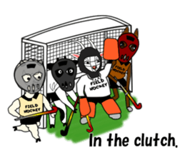 Sticker of Field Hockey Animals sticker #6803005