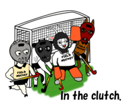 Sticker of Field Hockey Animals sticker #6803005