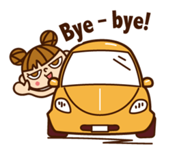 a cute little girl !! sticker #6803415