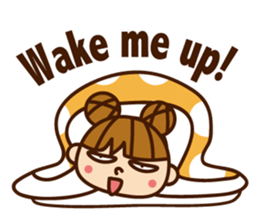 a cute little girl !! sticker #6803418