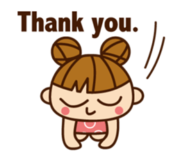 a cute little girl !! sticker #6803422