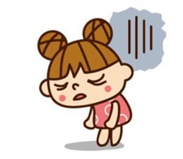 a cute little girl !! sticker #6803429