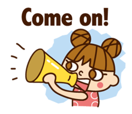 a cute little girl !! sticker #6803432