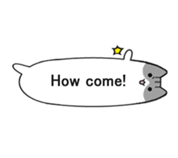 Encourage cats speech balloon sticker #6803680