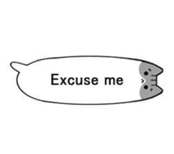 Encourage cats speech balloon sticker #6803684