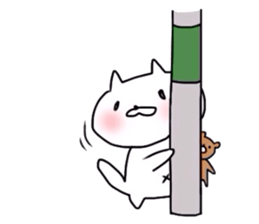 A kitty goes! sticker #6803784