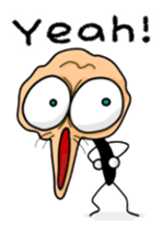 Beans old man English sticker sticker #6803808