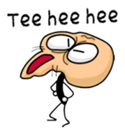 Beans old man English sticker sticker #6803814