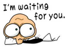 Beans old man English sticker sticker #6803845