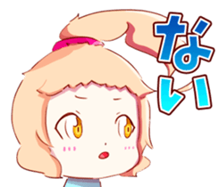 The little girl with a cowlick sticker #6804102