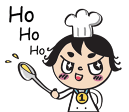 The walking chef sticker #6804208