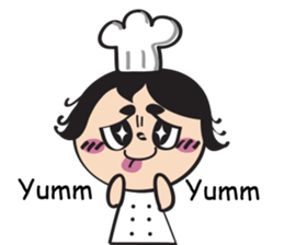 The walking chef sticker #6804212