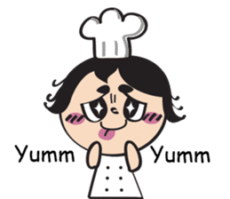The walking chef sticker #6804212