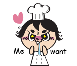 The walking chef sticker #6804213