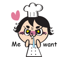 The walking chef sticker #6804213
