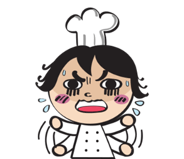 The walking chef sticker #6804216