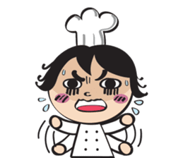 The walking chef sticker #6804216