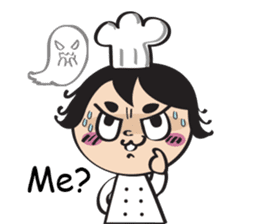 The walking chef sticker #6804220