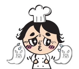 The walking chef sticker #6804222