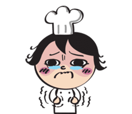 The walking chef sticker #6804224