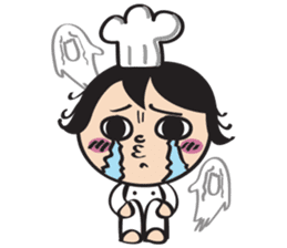 The walking chef sticker #6804225