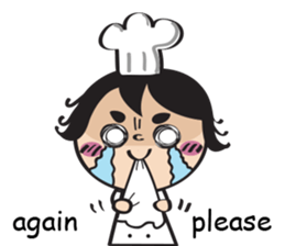 The walking chef sticker #6804227