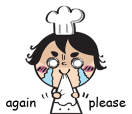 The walking chef sticker #6804227