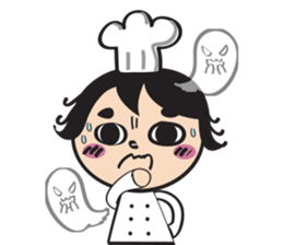 The walking chef sticker #6804229