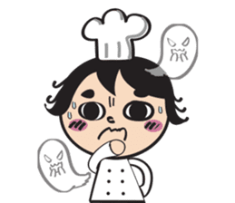 The walking chef sticker #6804229