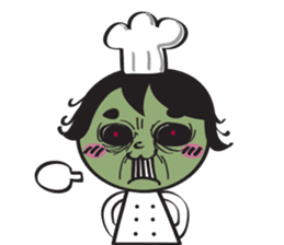 The walking chef sticker #6804231