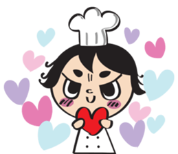 The walking chef sticker #6804232