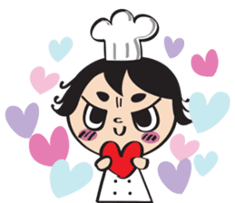 The walking chef sticker #6804232